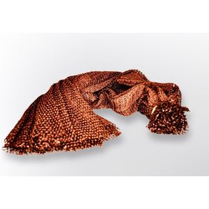 Afrikaanse netspons bruin - African net sponge brown - Ghanaian net sponge - traditionele Ghanese Scrub Sapo spons