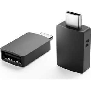 Staza® adapter OTG Converter USB 3.0 - USB C to USB A HUB - Verloop - Zwart