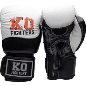 KO Fighters - Bokshandschoenen - Kickboks Handschoenen - Kickboks - Boksen - Power Punch - Wit - 10oz