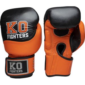 KO Fighters - Bokshandschoenen - Kickboks Handschoenen - Kickboks - Boksen - Power Punch - Oranje - 10oz