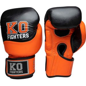 KO Fighters - Bokshandschoenen - Kickboks Handschoenen - Kickboks - Boksen - Power Punch - Oranje - 14oz