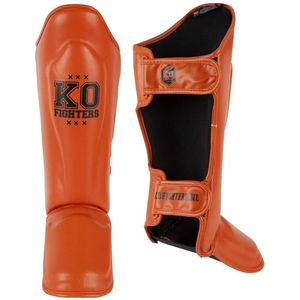 KO Fighters - Scheenbeschermers - Kickboksen - Vechtsport - Oranje - XL