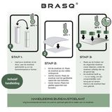 BRASQ Rechthoekige Stoelmat CM100 - Transparant - 90x120 cm - Hoogwaardig PVC - Vloerbeschermer voor Harde Vloeren