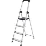 Brasq trapladder SL400, aluminium, zilver,  4 treden