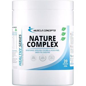 Nature Complex - Tarwegras - Spirulina - Superfoods - 300 gr (20 porties) | Muscle Concepts