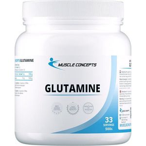 Glutamine poeder - Aminozuren - 500 gram (33 porties) | Muscle Concepts