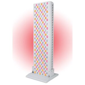 LIROMA® LED Infraroodlamp - 4 Golflengten - Timer - Rood licht therapie - Collageen Lamp – Bevordert bloedcirculatie/Gewrichten/Spieren – Fibromyalgie - Warmtelamp - Lichttherapie - Infrarood sauna