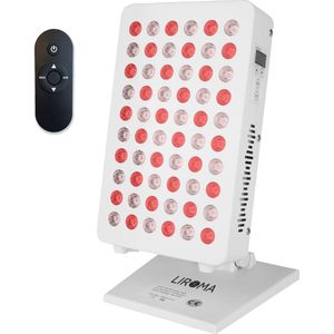LIROMA® LED Infraroodlamp - 4 Golflengtes - Afstandsbediening - Timer - Rood licht therapie - Collageen Lamp – Infraroodtherapie – Fibromyalgie - Lichttherapie - Infrarood sauna - Red light therapy