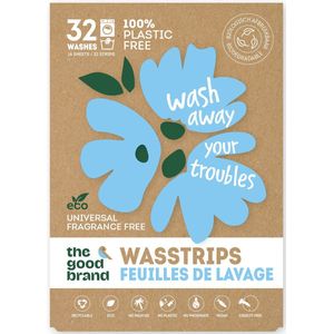 The Good Brand - Wasstrips - 32 wasbeurten - Duurzaam - Plasticvrij - Geurloos