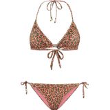 SHIWI - Liz Dames Bikini - Roze - Triangelmodel - Verstelbare Bandjes