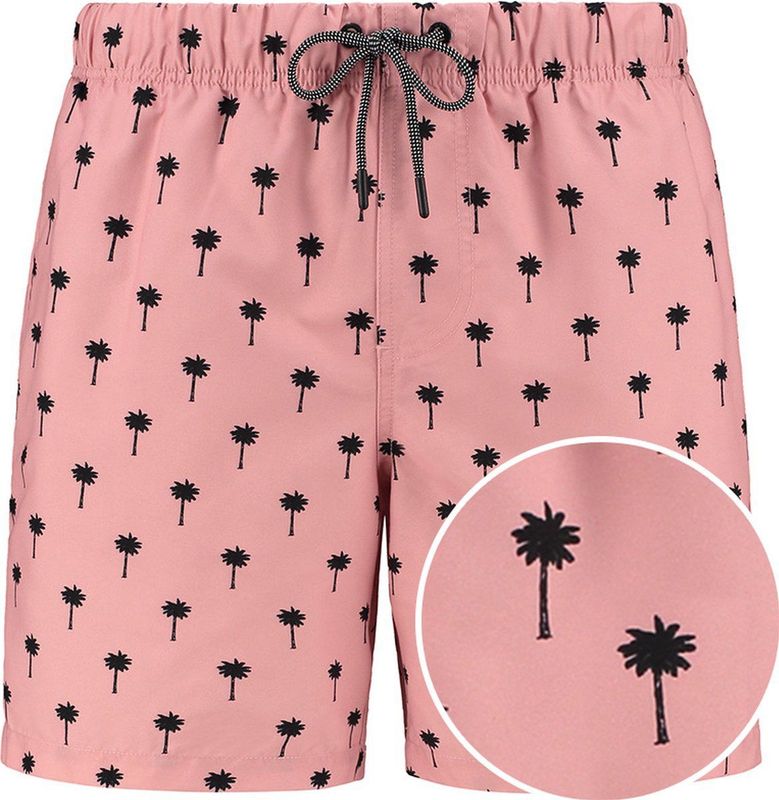 Shiwi - Scratched Palm - Badehose - Antique Flamingo Pink - 100% Gerecycled Stof