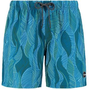 Shiwi Swimshort stretch wild leaves - sapphire blue - S