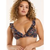 Shiwi Bikini 'Bobby'  blauw / lichtoranje / rosa / zwart