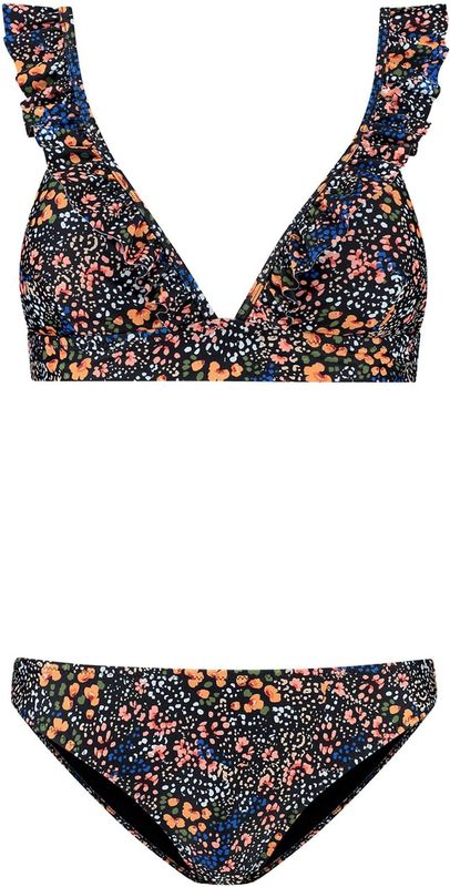 Shiwi Bikini 'Bobby'  blauw / lichtoranje / rosa / zwart