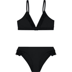 Shiwi Bikini set BLAKE FIXED TRIANGLE SET RUFFLE - zwart - 110/116