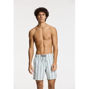 Zwembroek - Groen - 100% Gerecycled Polyester - Gestreept Patroon