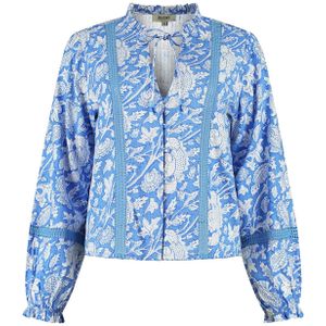 Shiwi - Blouse 'Elsie' - Blauw - Klassieke Blouse