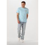 SHIWI - LIAM REGULAR - T-Shirt - Lichtblauw - Katoen