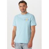 SHIWI - LIAM REGULAR - T-Shirt - Lichtblauw - Katoen