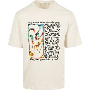 Shiwi T-Shirt Jay Flower Block Beige - Größe XL