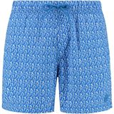 NICK QUICK DRY - Zwembroek - Blauw - Gerecycled Nylon - Koraal Print