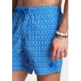 NICK QUICK DRY - Zwembroek - Blauw - Gerecycled Nylon - Koraal Print