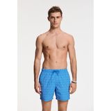 NICK QUICK DRY - Zwembroek - Blauw - Gerecycled Nylon - Koraal Print