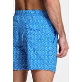 NICK QUICK DRY - Zwembroek - Blauw - Gerecycled Nylon - Koraal Print