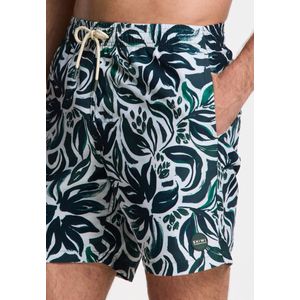 Men - MIKE - Zwembroek - Groen - 7 inch - Gerecycled Polyester