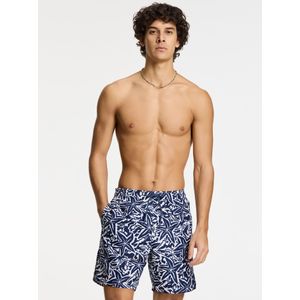 Shiwi - Mike - Zwemshort - Donkerblauw/Wit - Zeester Print