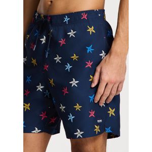 Men - MIKE - Zwembroek - Navy Blauw - 7 Inch - Gerecycled Polyester