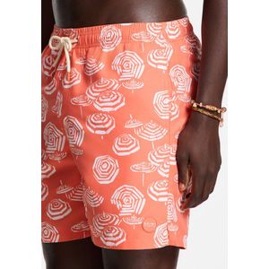 Men - MIKE - Zwembroek - Oranje - 7 inch - Gerecycled Polyester