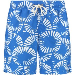Shiwi - Mike - Zwemshort - Blauw/Wit - Gerimpelde Print