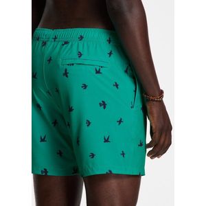 Scott - SCOTT STRETCH - Zwembroek - Blauw-groen - 6 inch - Vogelprint