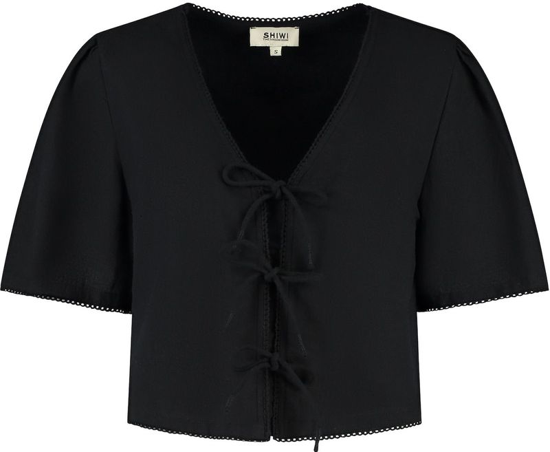 Shiwi - Top 'Imke' - Zwart - Haltertop