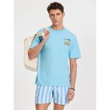 Zwembroek - Blauw - Gerecycled Polyester - Gestreept Design