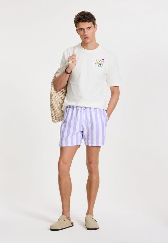 Men - Swimshort - Broad Stripe - Kleur - Materiaal