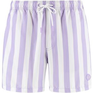 Zwembroek - Paars - Broad Stripe - Gerecycled Polyester - Regular Fit