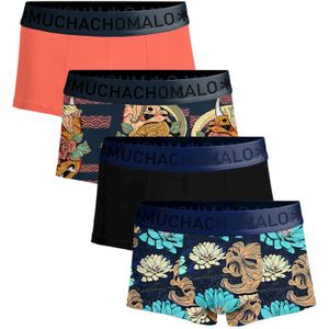 Muchachomalo - Boxershort - Zwart/Rood - 95% Katoen/5% Elastaan