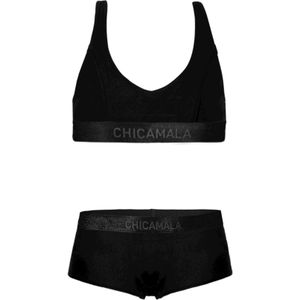 Muchachomalo - Cotton Solid - Bikini - Zwart - Polyamide