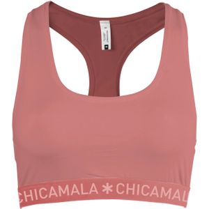 Muchachomalo - Meisjes Racerback - Rood - Effen - Tops