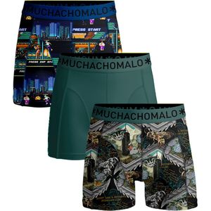 Muchachomalo - 3-Pack Onderbroeken - Boxershorts - Elastisch Katoen - Zwart