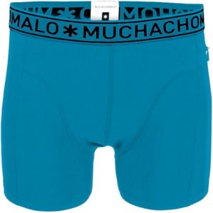 Muchachomalo - Men Solid Zwembroek - Neon Blue - 82% Polyamide - 18% Elastaan