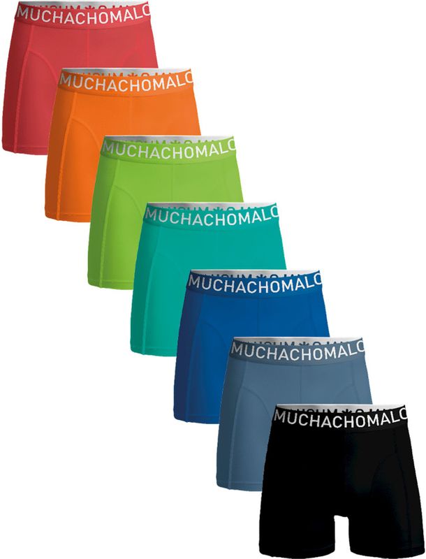 Muchachomalo Heren Boxershorts - 7 Pack - Maat M - 95% Katoen - Mannen Onderbroeken