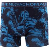 Muchachomalo - Solid Print - Boxershorts - Print Blue - 3-Pack - Katoen