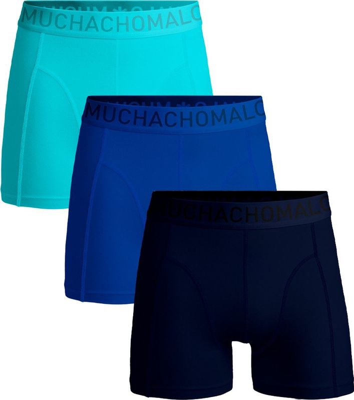 Muchachomalo - Microfiber Boxershorts - Blauw - 3-pack