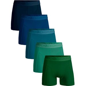 Muchachomalo - Lc Solid - Boxershorts - Blauwgroen - Katoen/Elastaan - 5-Pack