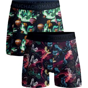 Muchachomalo - Heren Boxershorts - 2 Pack - Zwart - 95% Katoen