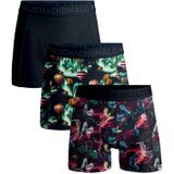 Muchachomalo - Elements - Boxershorts - Print Blue - 3-Pack - Katoen