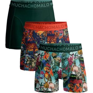 Muchachomalo Heren Boxershorts - 3 Pack - Maat L - 95% Katoen - Mannen Onderbroeken